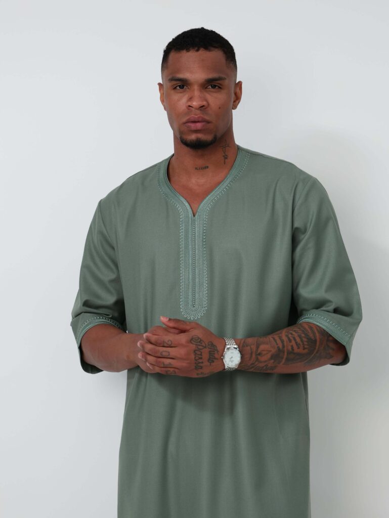 Moroccan Olive Green Thobe