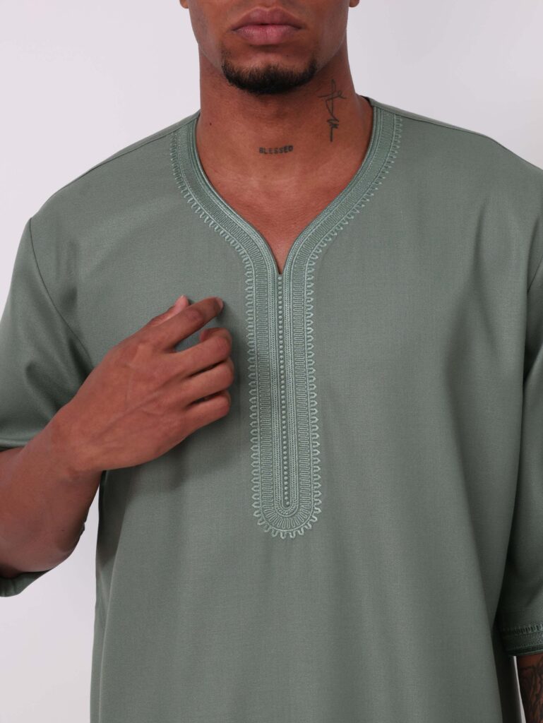 Moroccan Olive Green Thobe