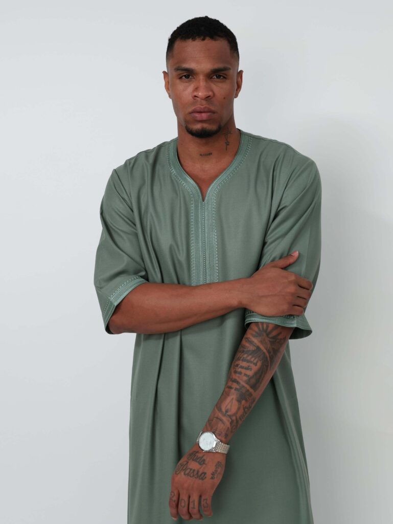 Moroccan Olive Green Thobe