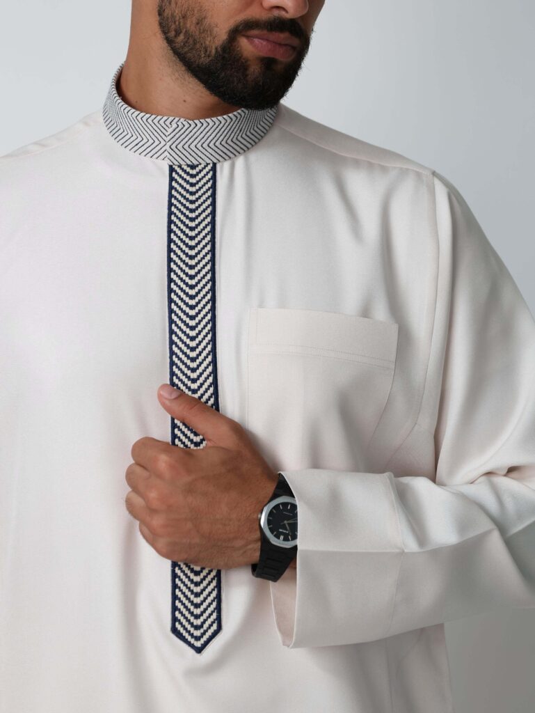 Cream Kuwaiti Kandura
