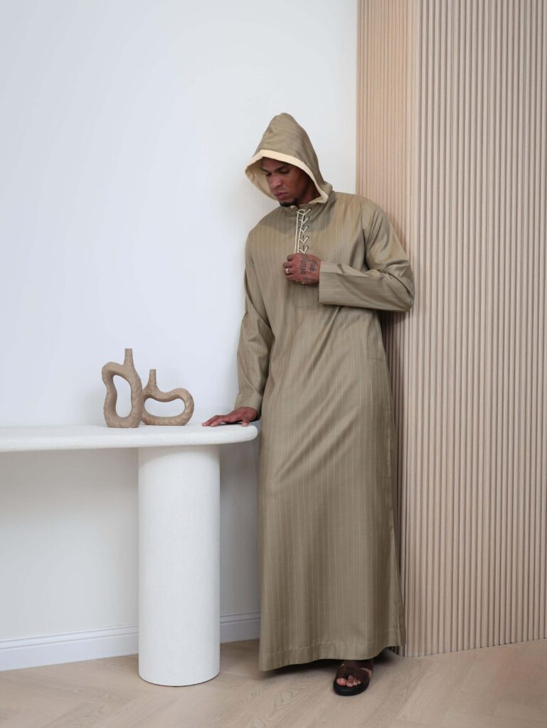 Khaki Moroccan Thobe