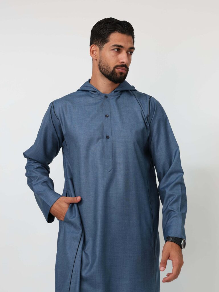 Ocean Blue Moroccan Thobe