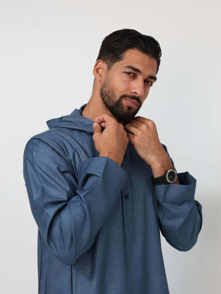 Ocean Blue Moroccan Thobe