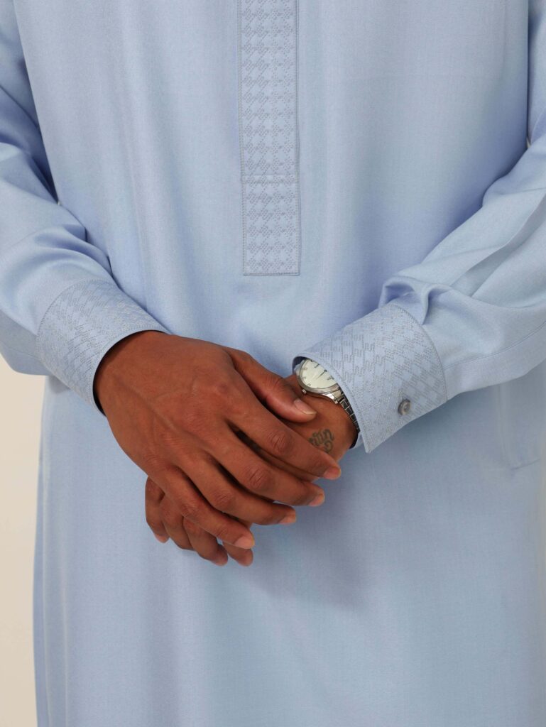 Light Blue Kuwaiti Kandura