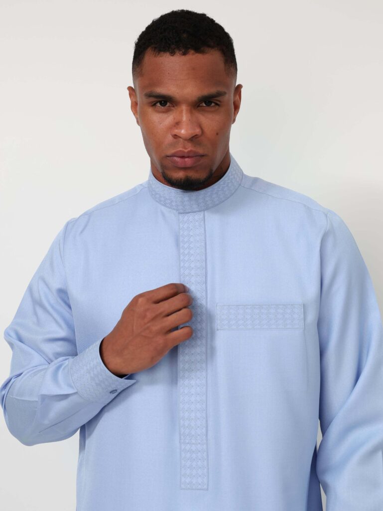 Light Blue Kuwaiti Kandura