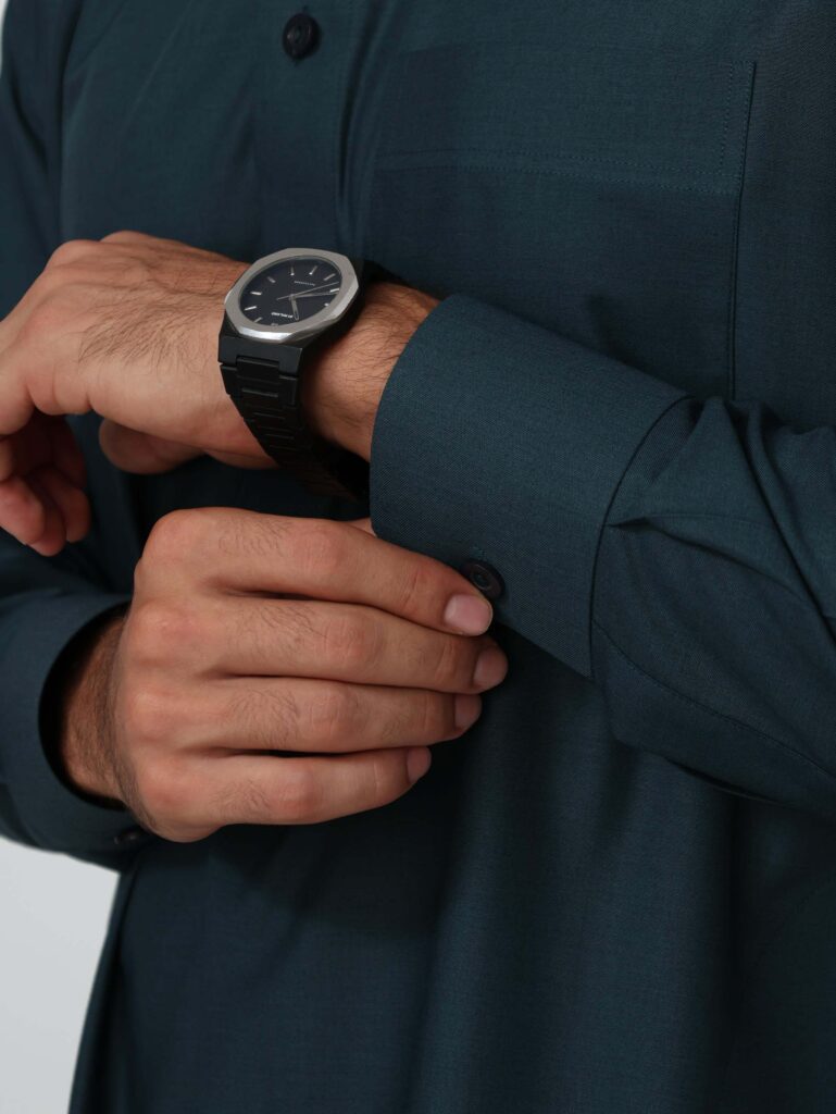 Dark Pine Green Qatari Kandura