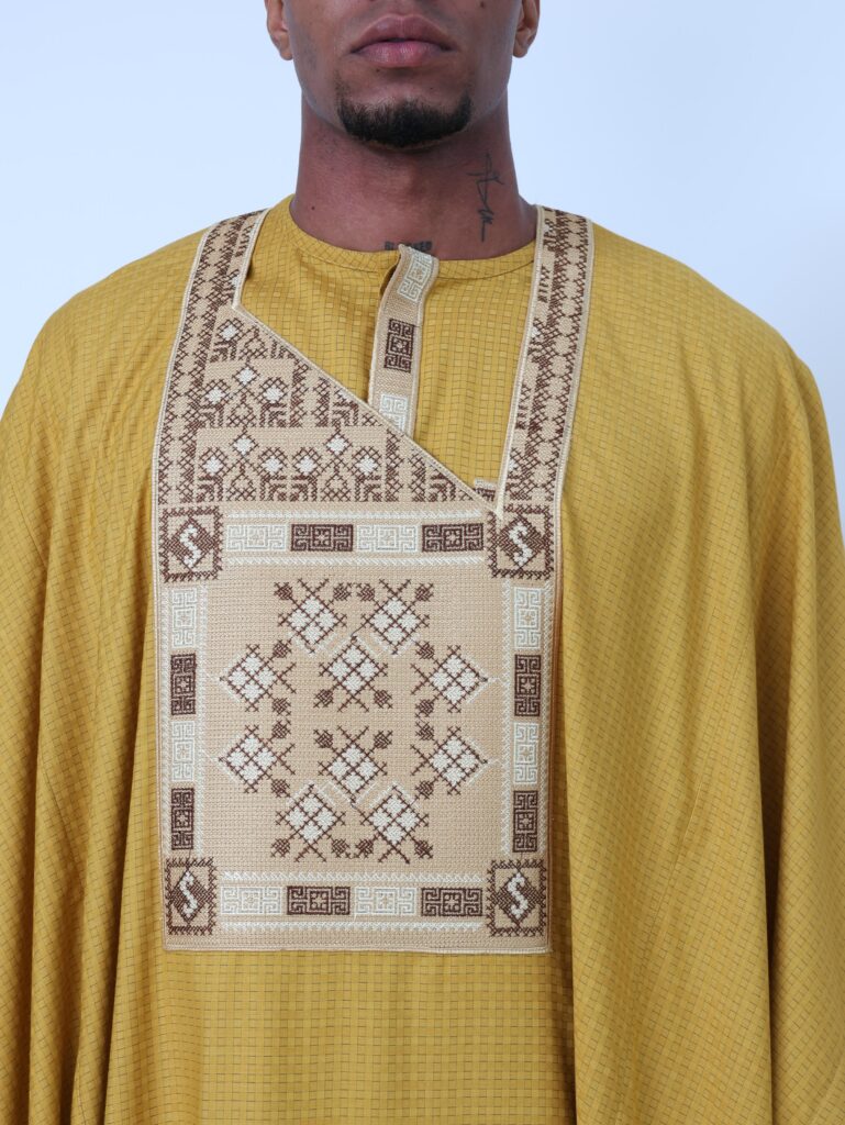 Agbada Navy Yellow