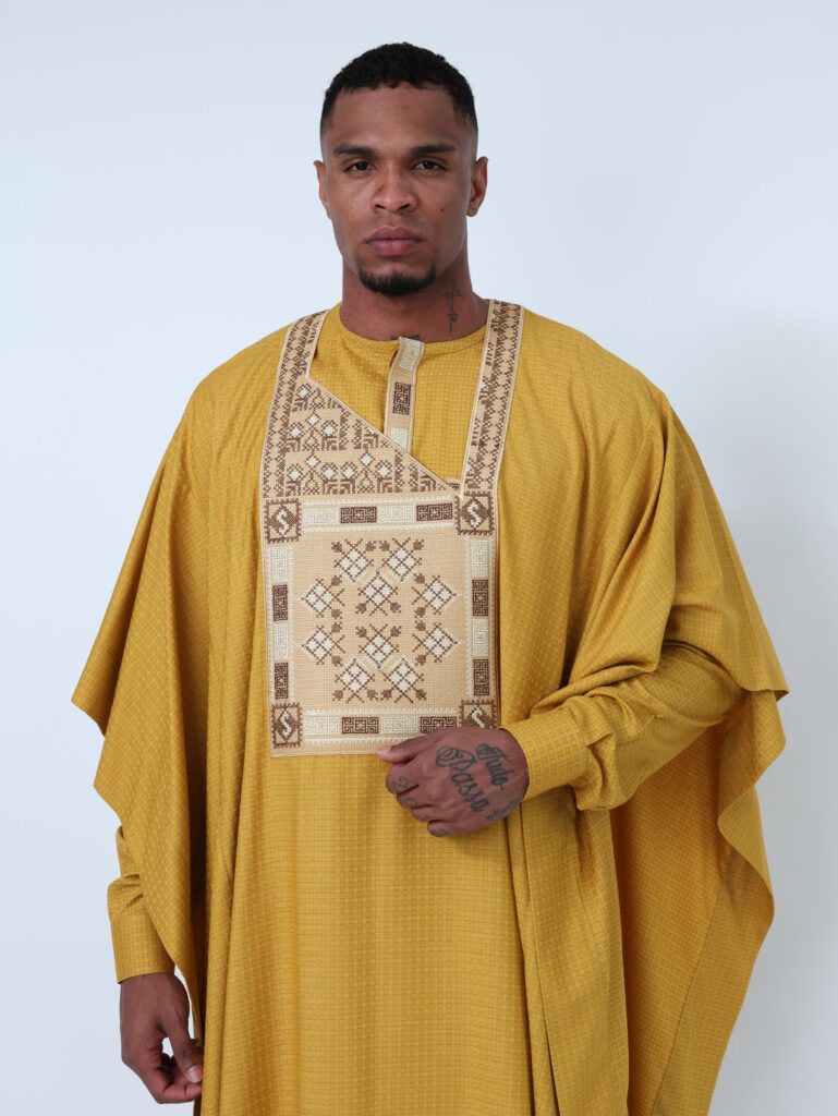 Agbada Navy Yellow