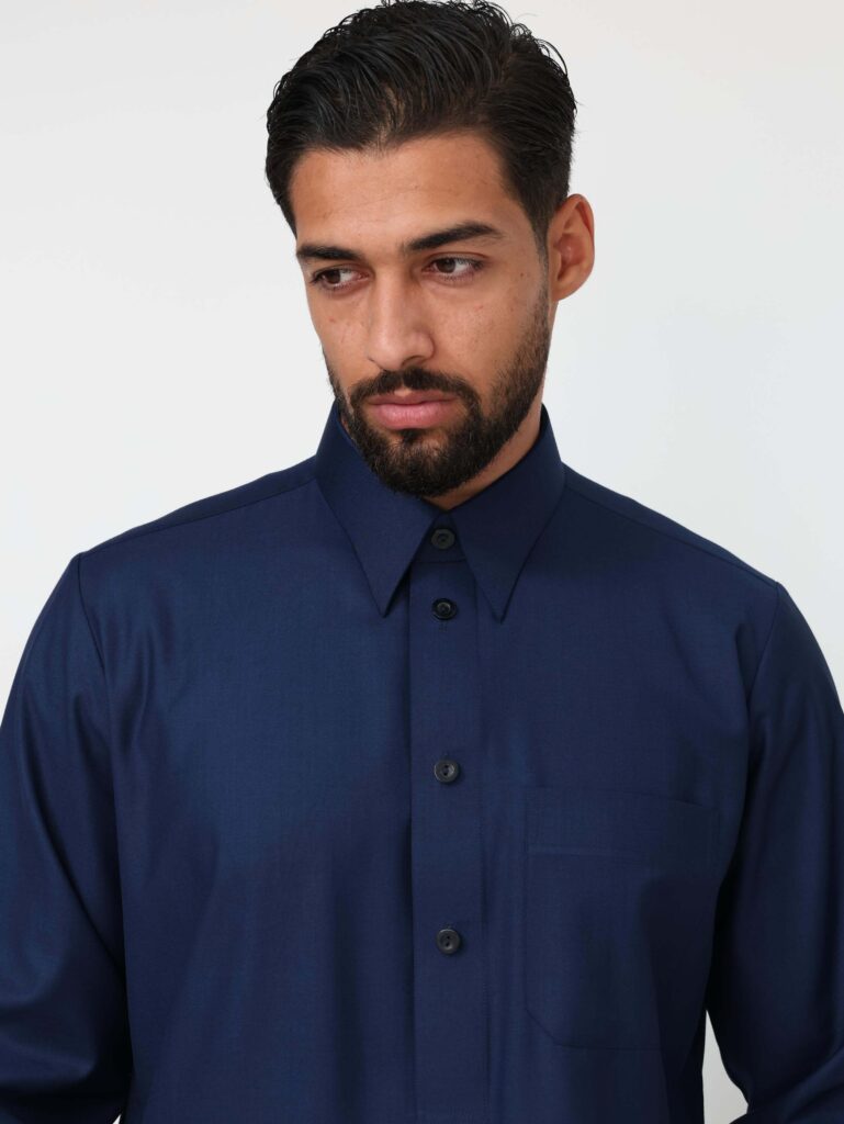 Navy Blue Qatari Kandura