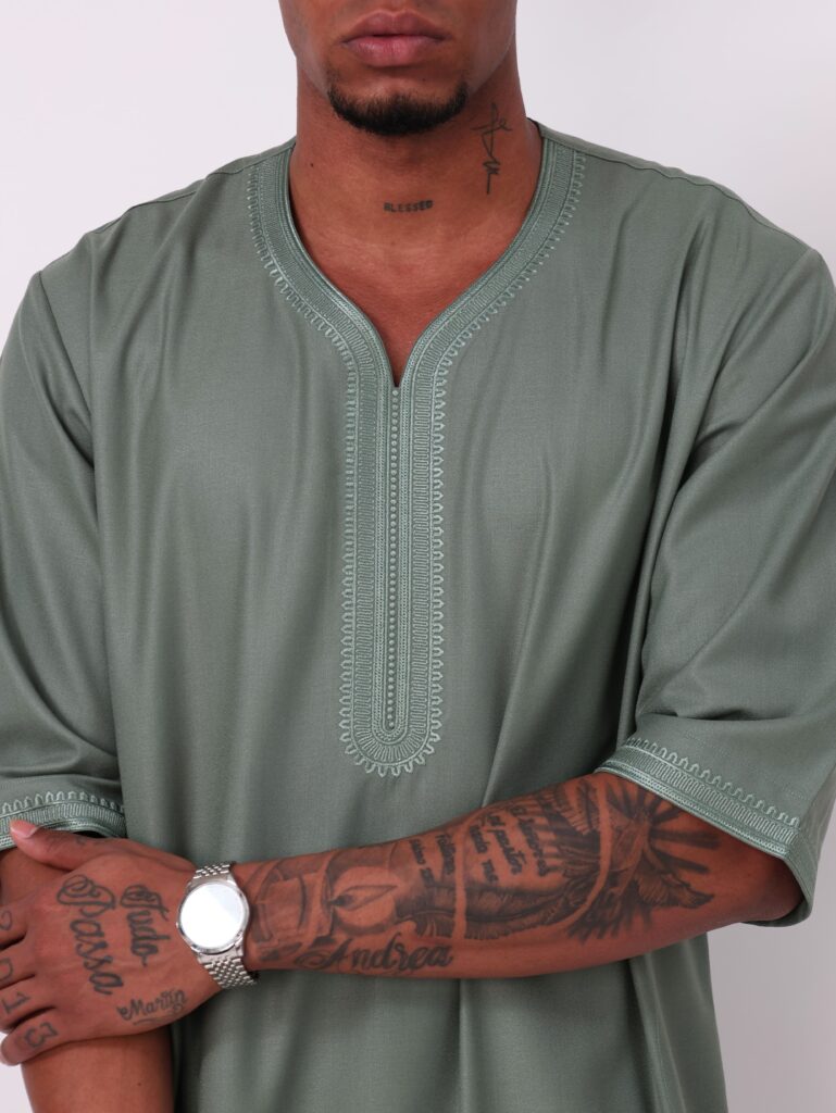 Moroccan Olive Green Thobe