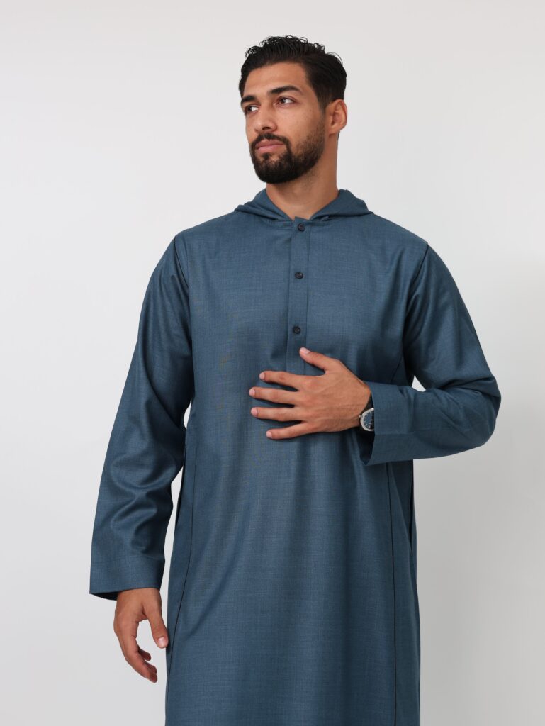 Ocean Blue Moroccan Thobe