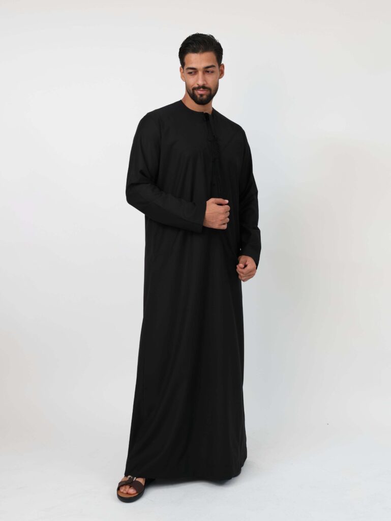 Emirati Kandura Black