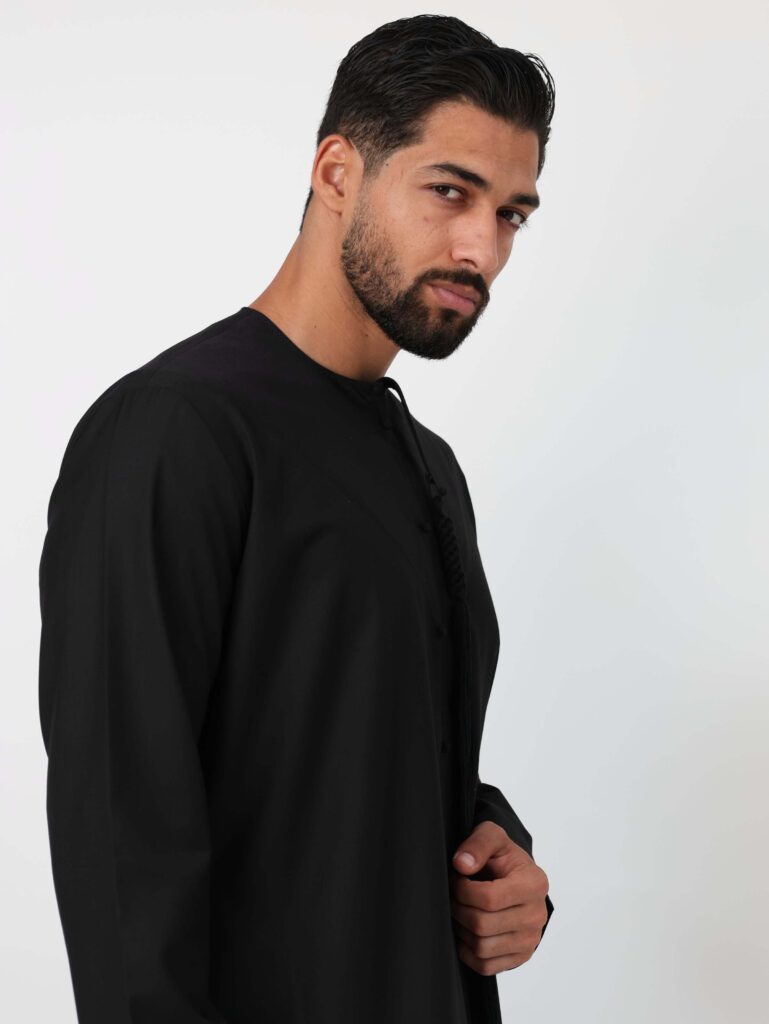 Emirati Kandura Black