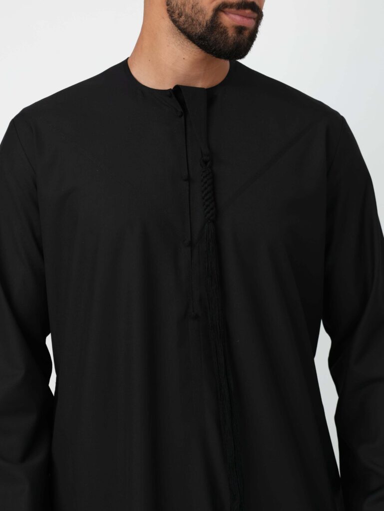 Emirati Kandura Black