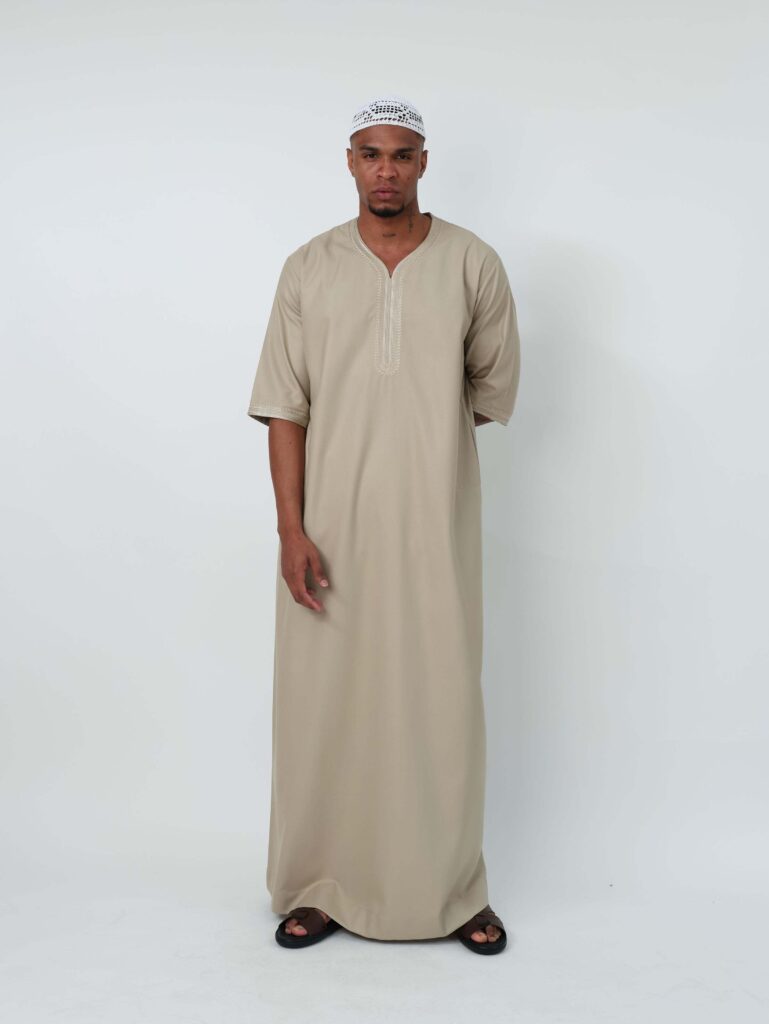 Beige Moroccan Thobe