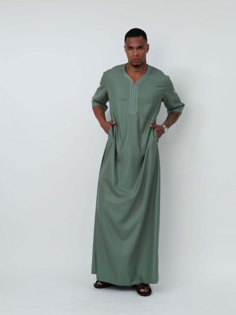 Moroccan Olive Green Thobe