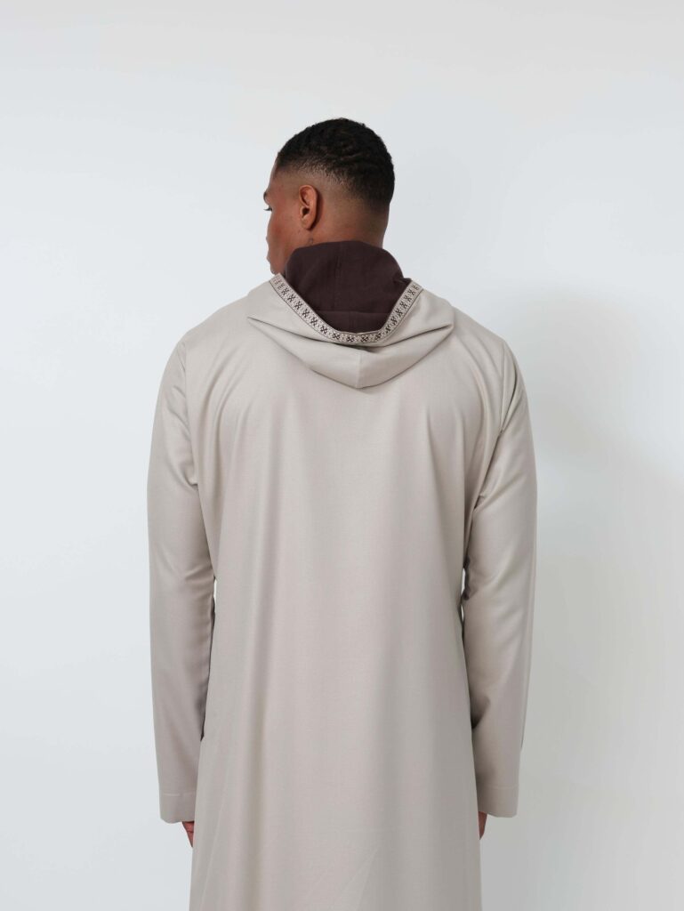 Stone Grey Moroccan Thobe