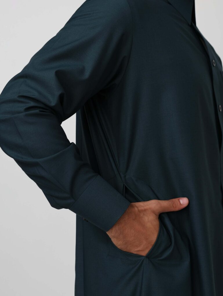 Dark Pine Green Qatari Kandura