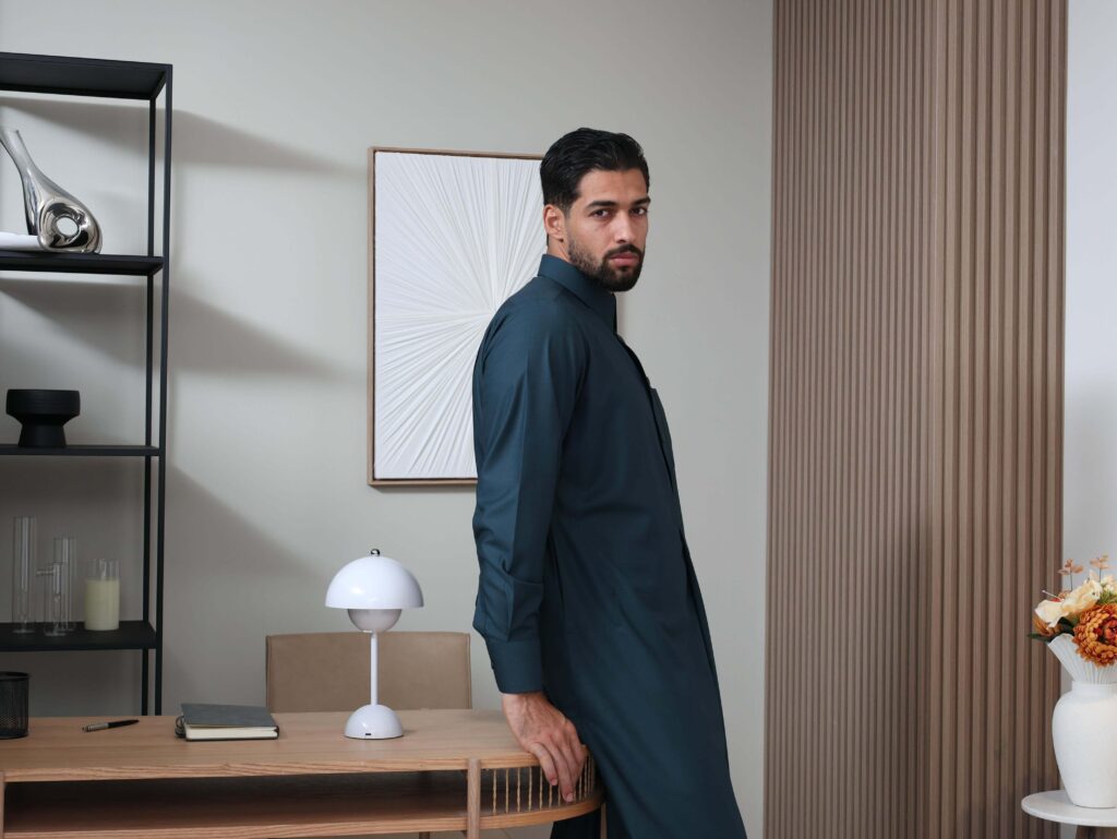 Dark Pine Green Qatari Kandura