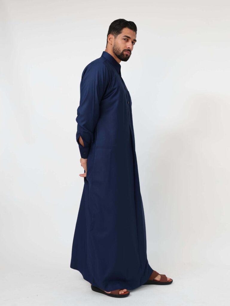 Navy Blue Qatari Kandura