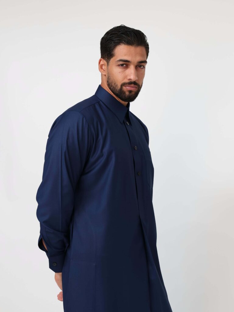 Navy Blue Qatari Kandura