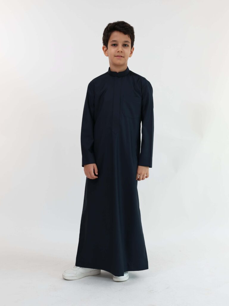 Navy Blue Kuwaiti Kandura