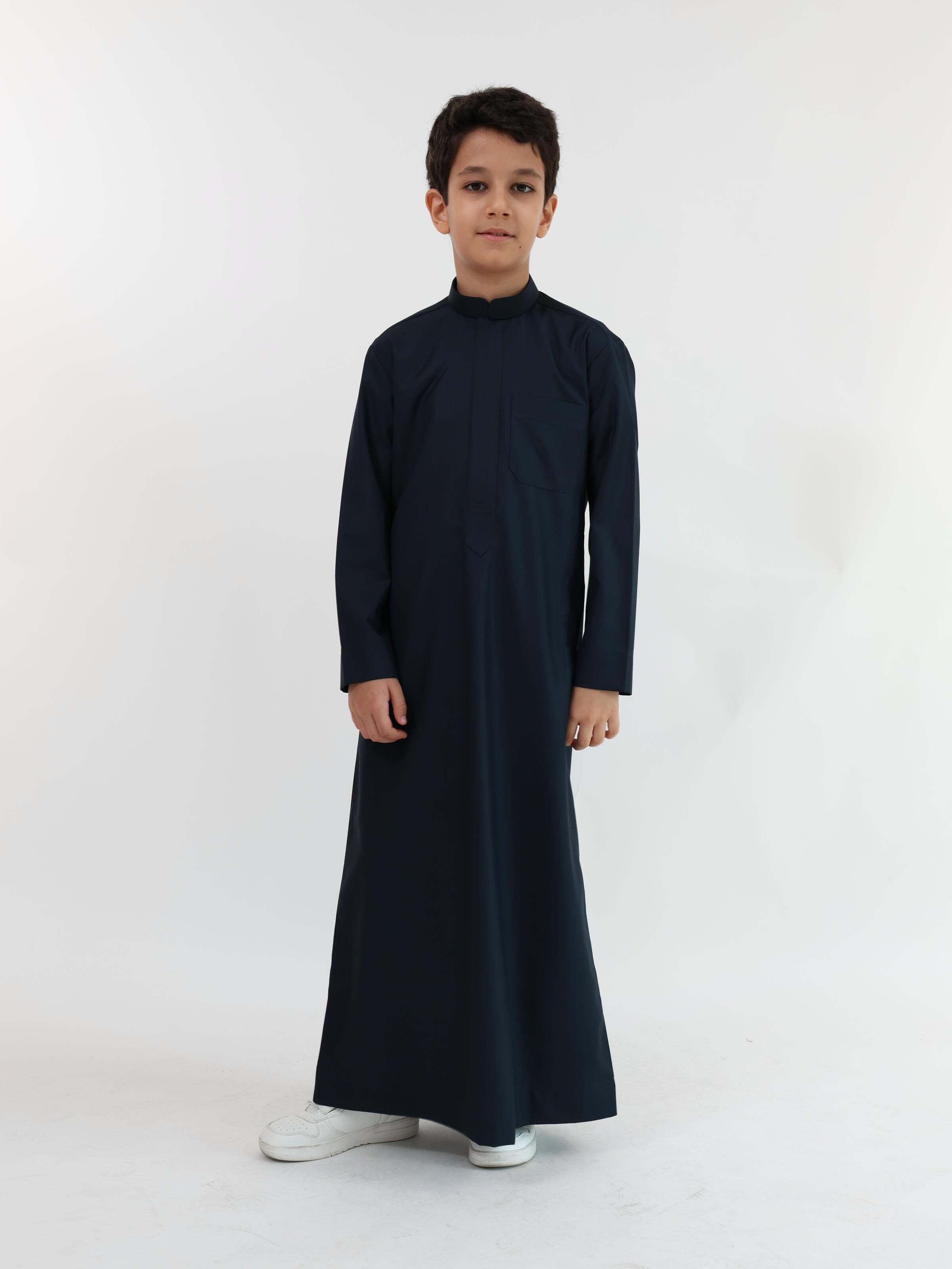 Navy Blue Kuwaiti Kandura