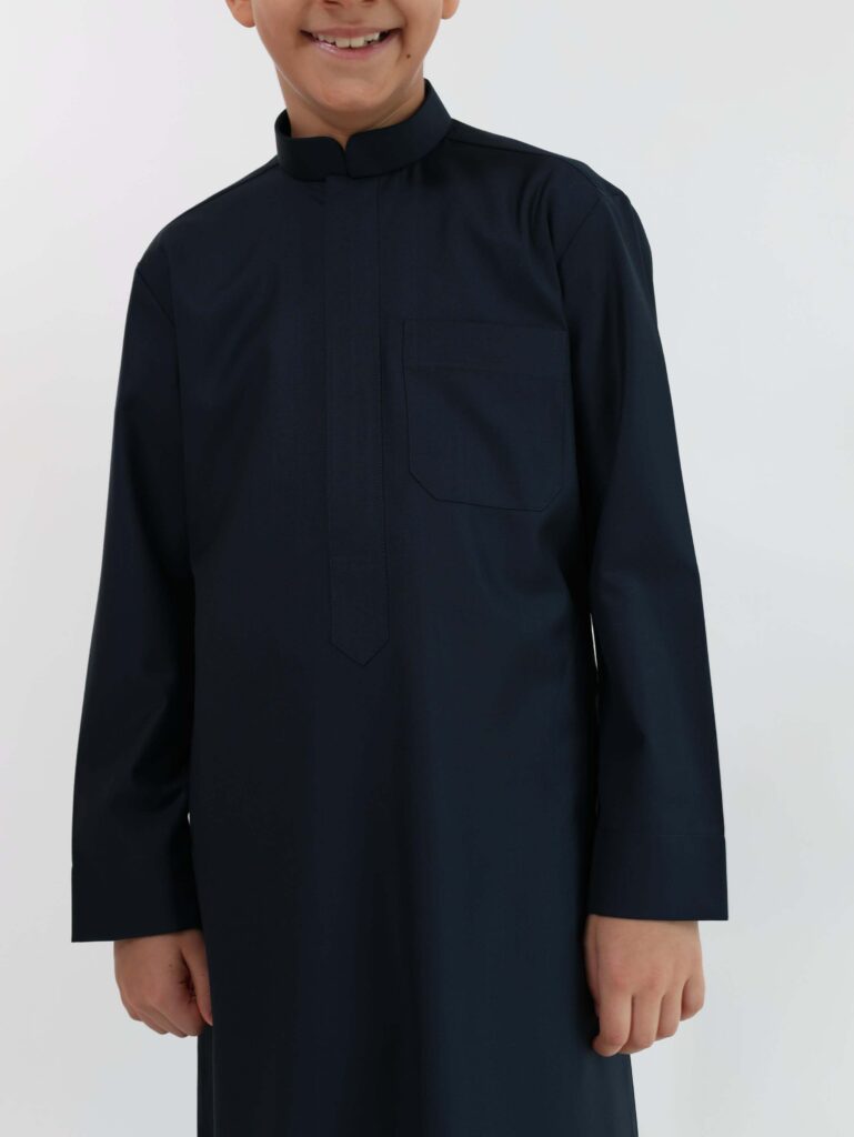 Navy Blue Kuwaiti Kandura