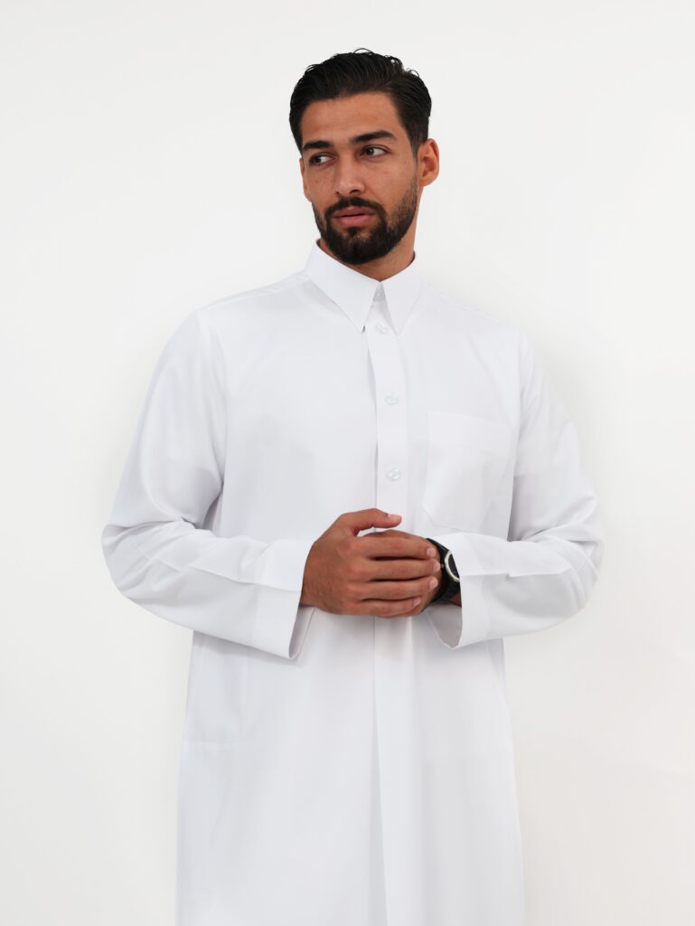 White Qatari Kandura