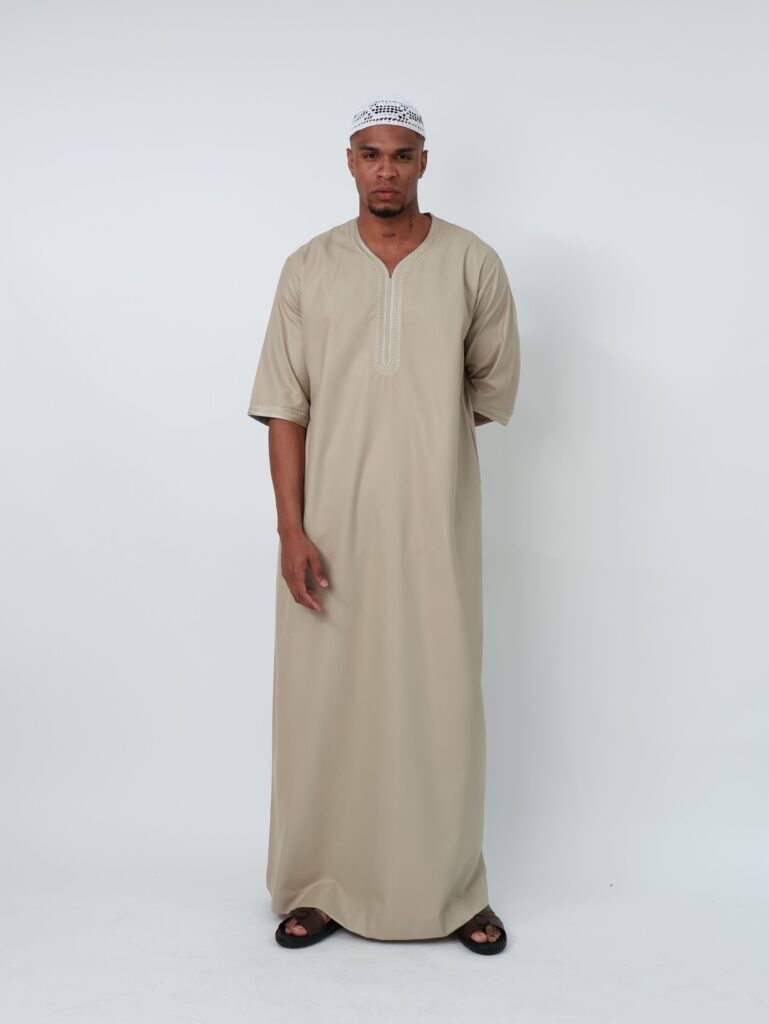 Beige Moroccan Thobe