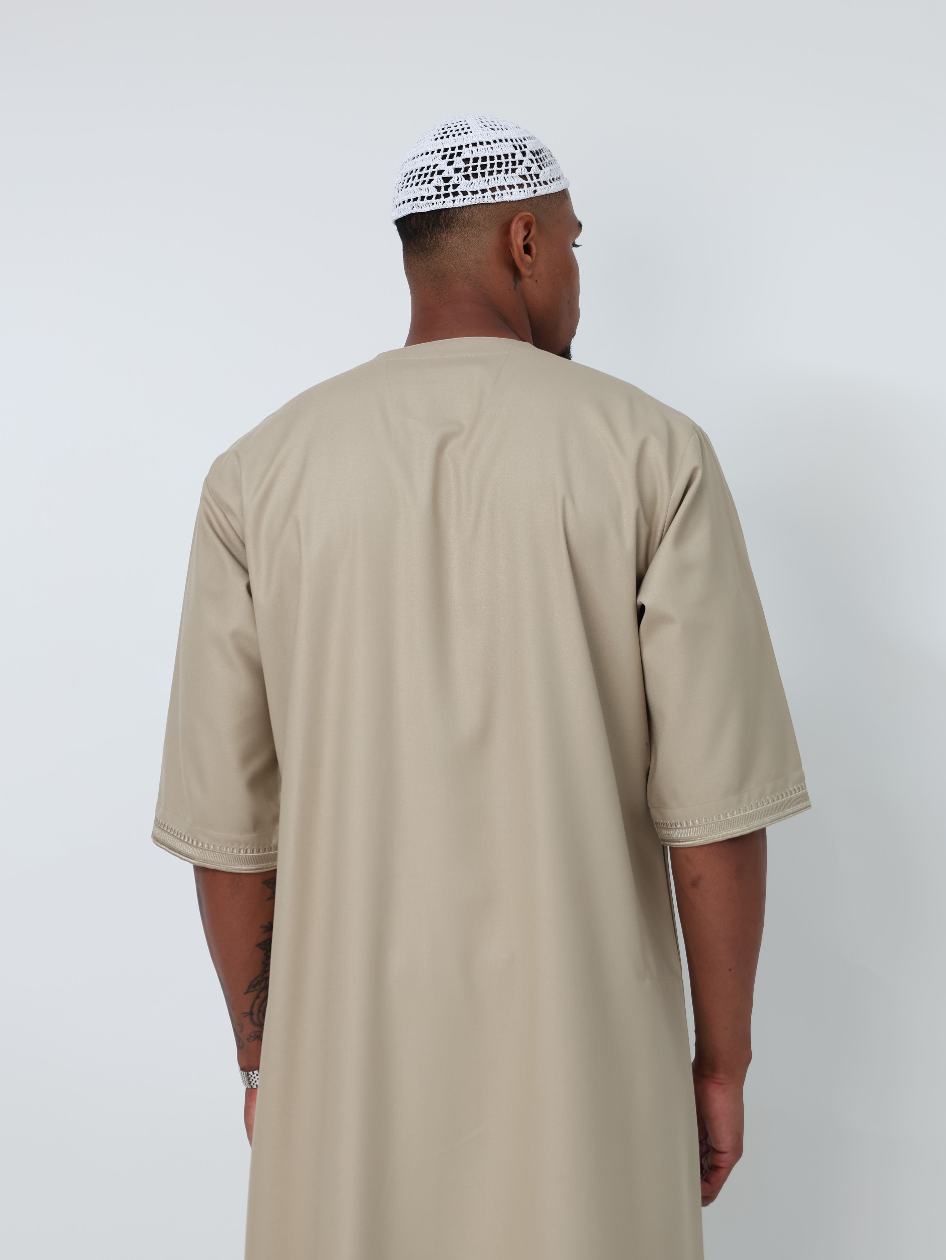 Beige Moroccan Thobe