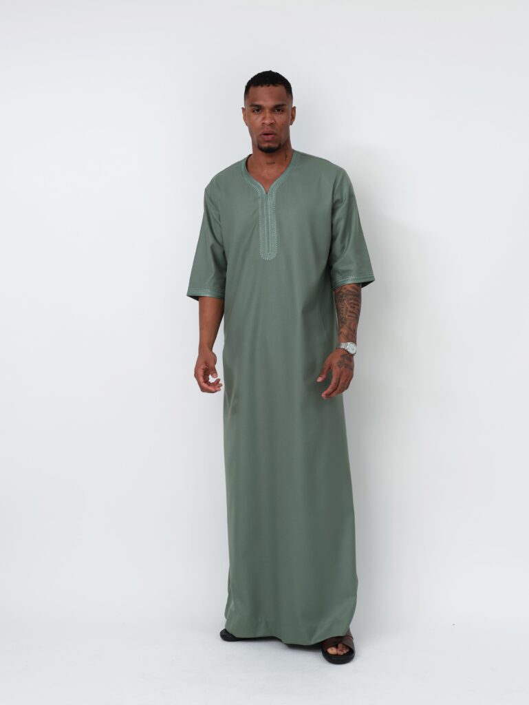 Moroccan Olive Green Thobe