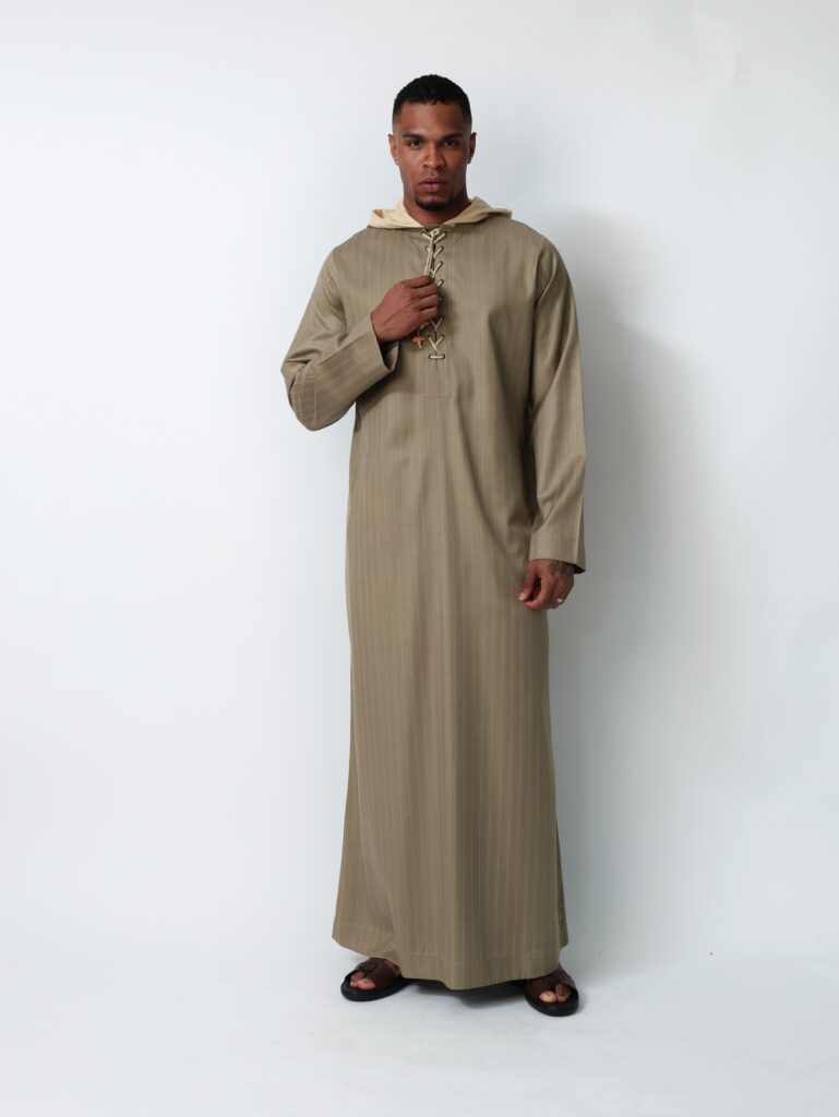 Khaki Moroccan Thobe