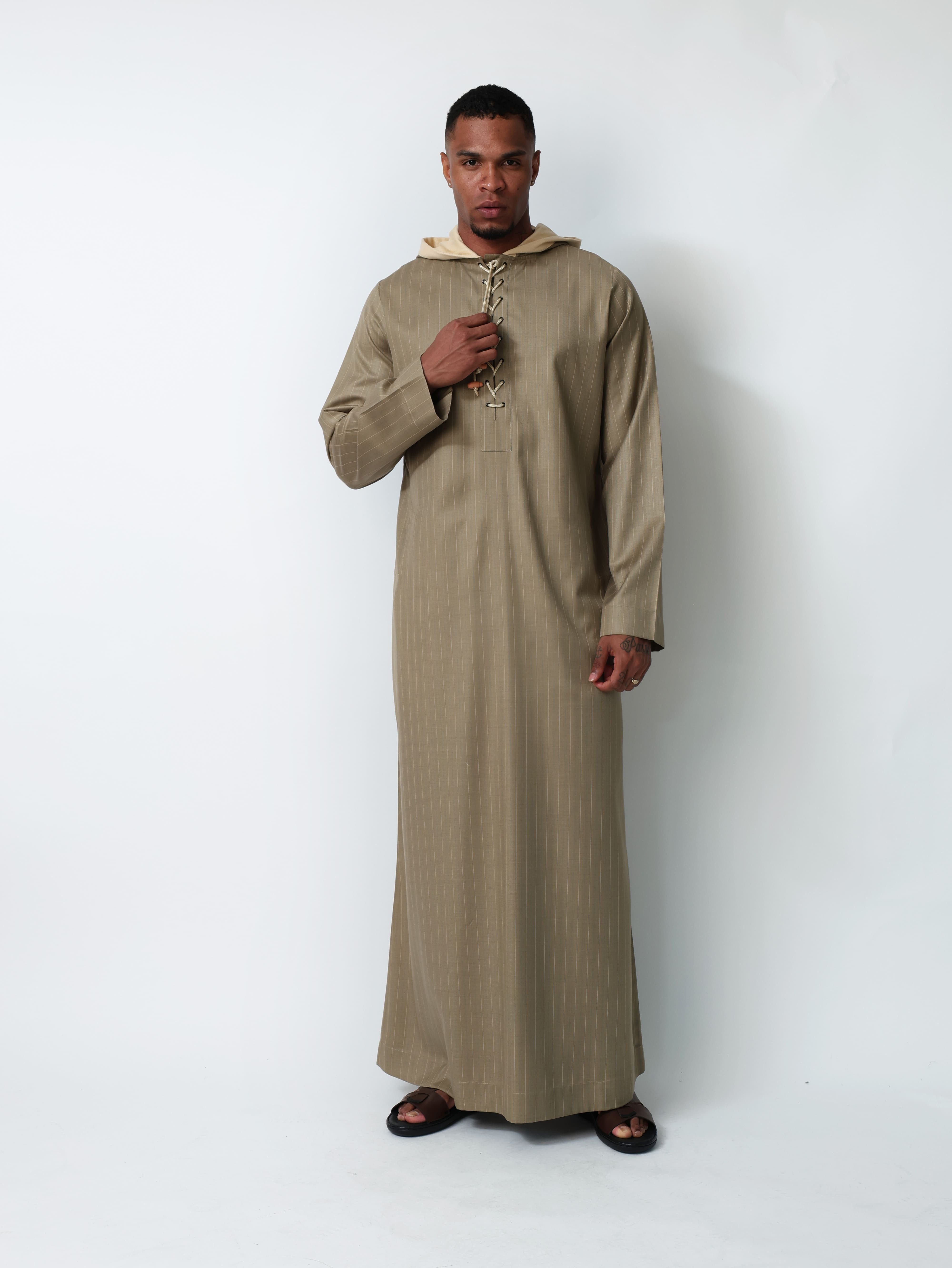 Khaki Moroccan Thobe
