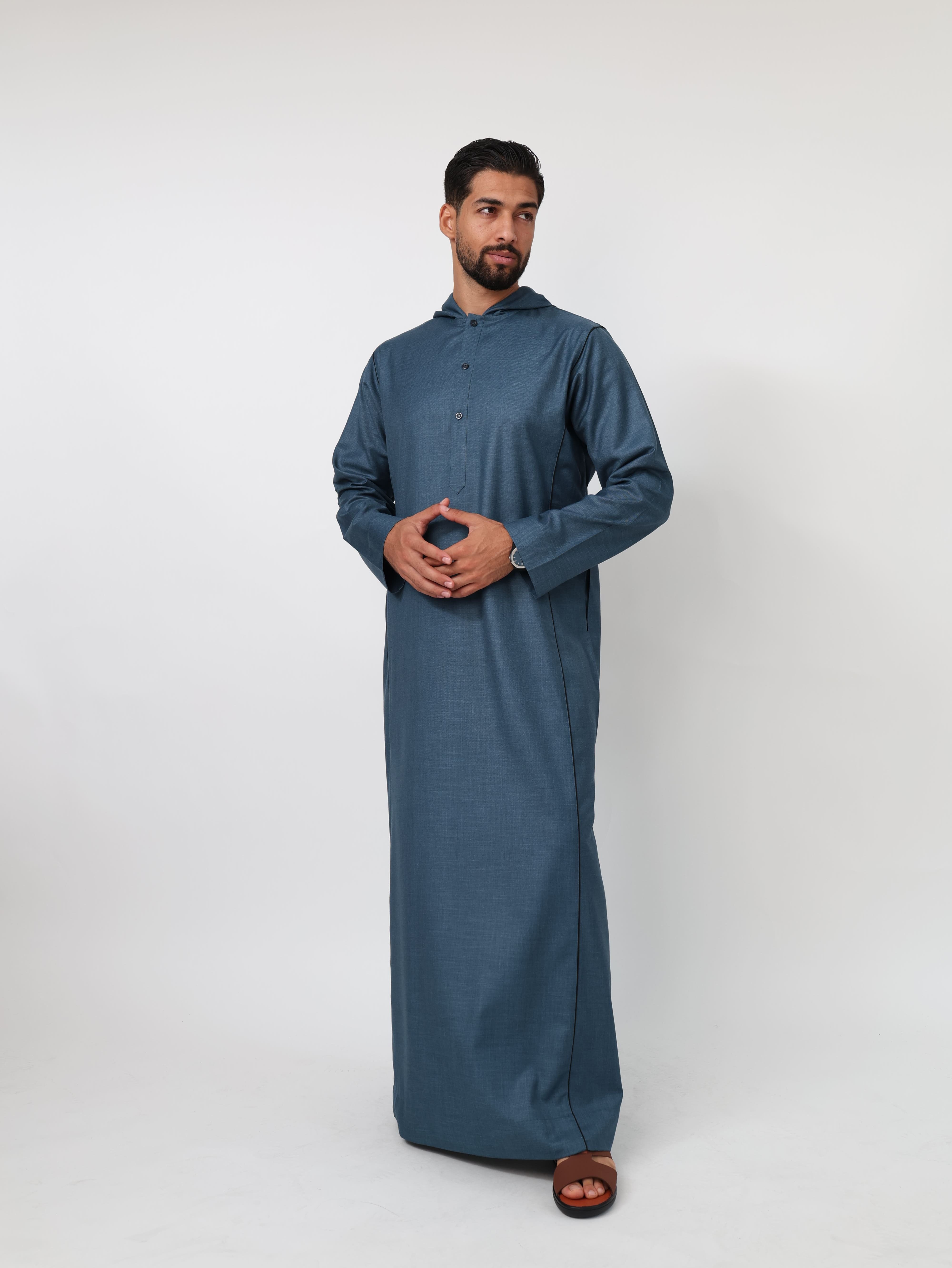 Ocean Blue Moroccan Thobe