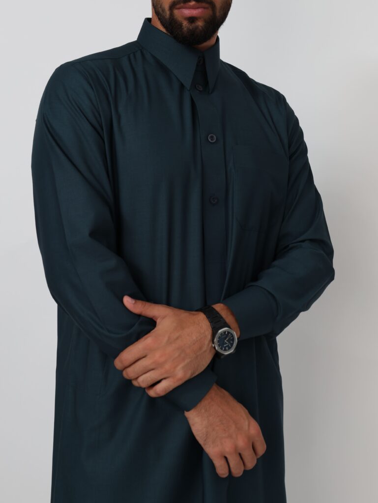 Dark Pine Green Qatari Kandura
