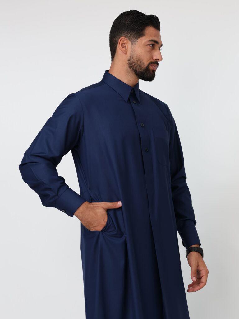 Navy Blue Qatari Kandura