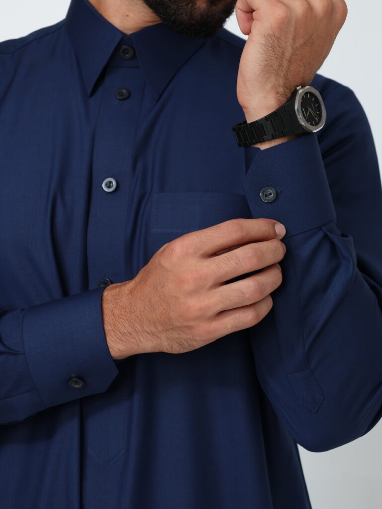 Navy Blue Qatari Kandura