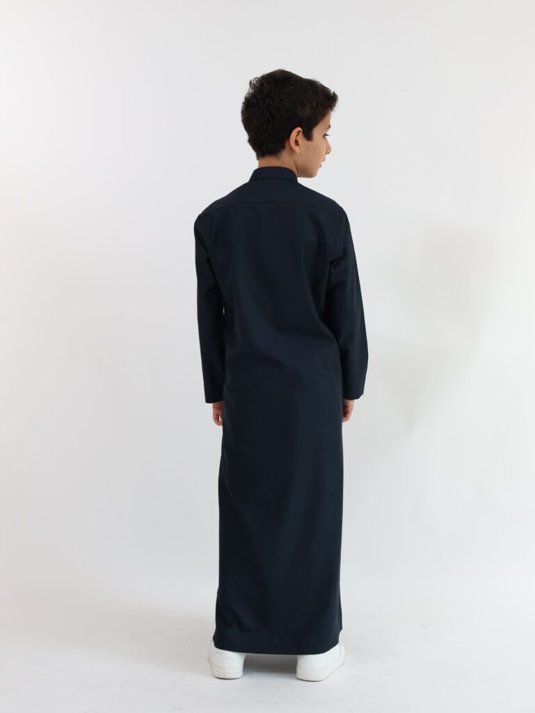 Navy Blue Kuwaiti Kandura